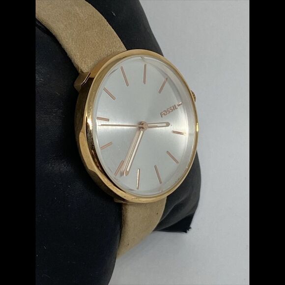 Fossil Suitor BQ3416 Women's Tan Leather Analog Dial Quartz Wrist Watch JK553 - Picture 5 of 12